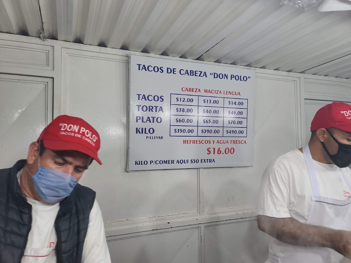 Tacos Don Polo Menu - Image 1